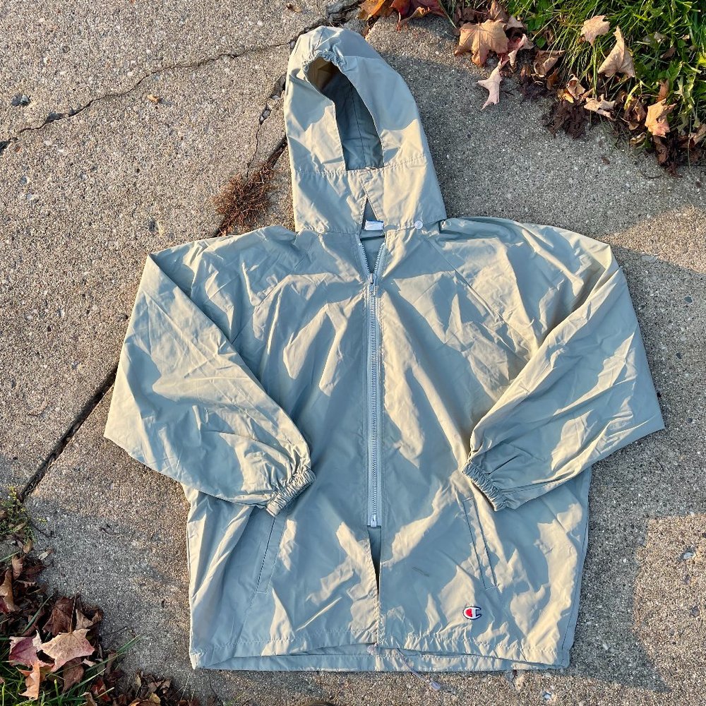 VTG 80s Champion Made in the USA NMSU Nylon Parka sz XL